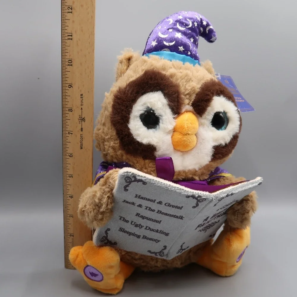 Cuddle Barn Owl Octavius Storytelling Fairytale Animated Plush Toy Read Out Loud